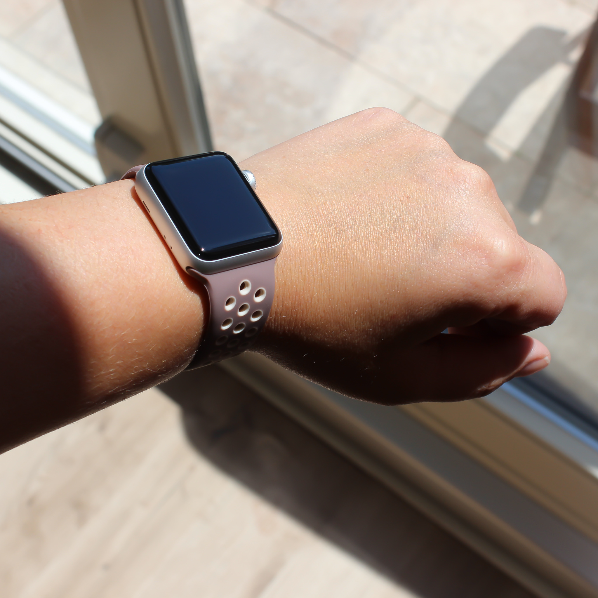 Apple Watch Double Sport Strap - Smokey Mauve Beige