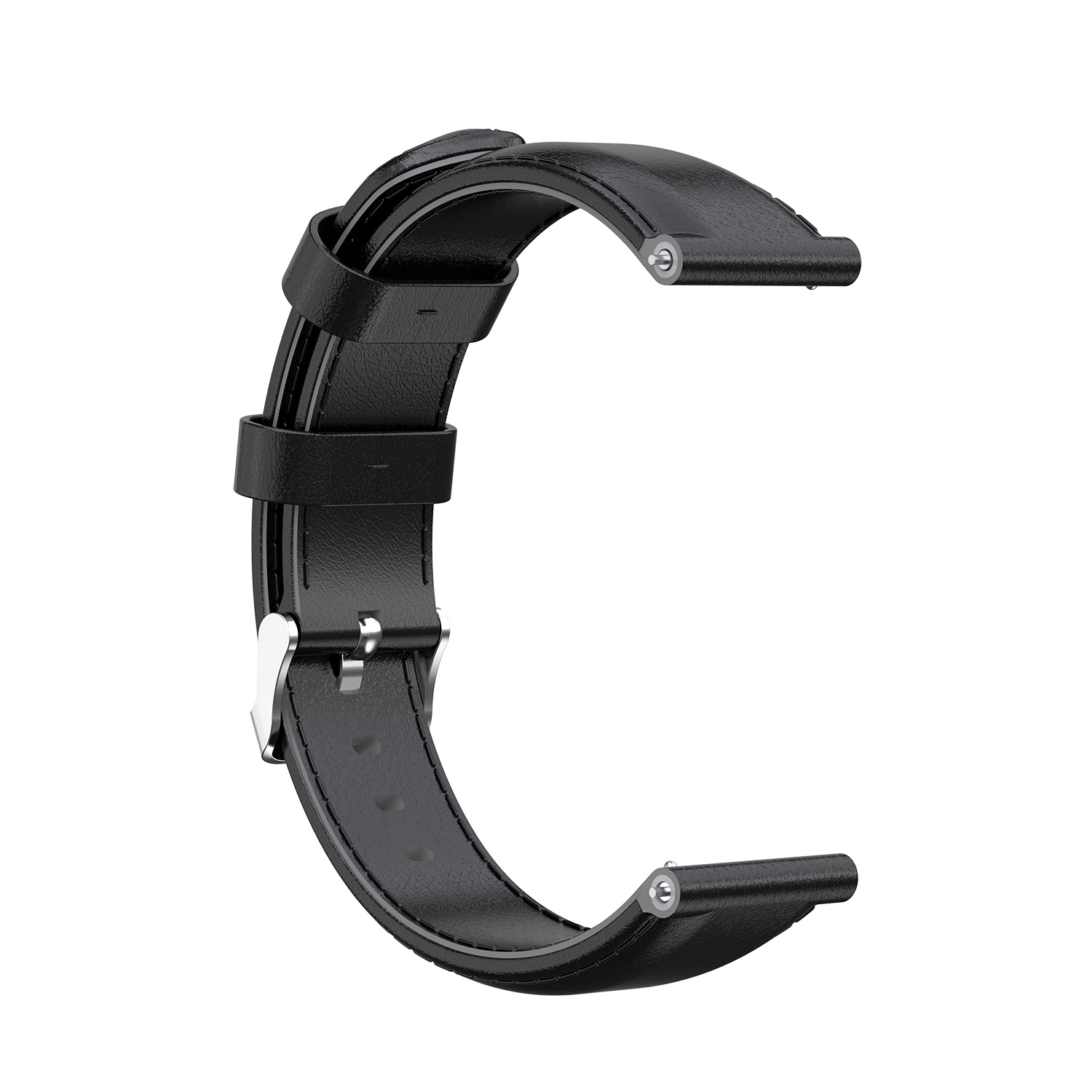 Garmin Vivoactive / Vivomove Leather Strap - Black