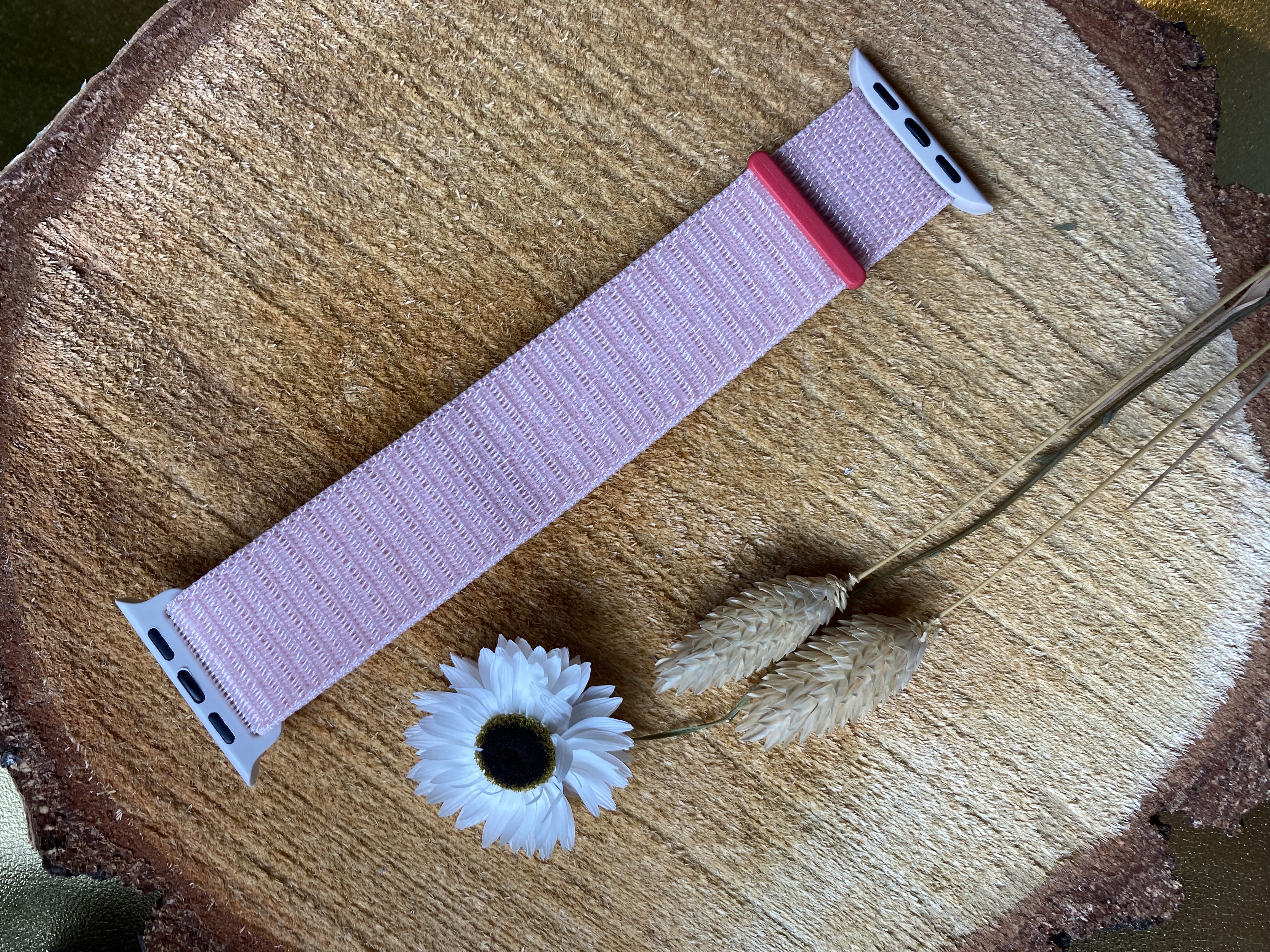 Apple Watch Nylon Sport Loop Strap - Light Pink