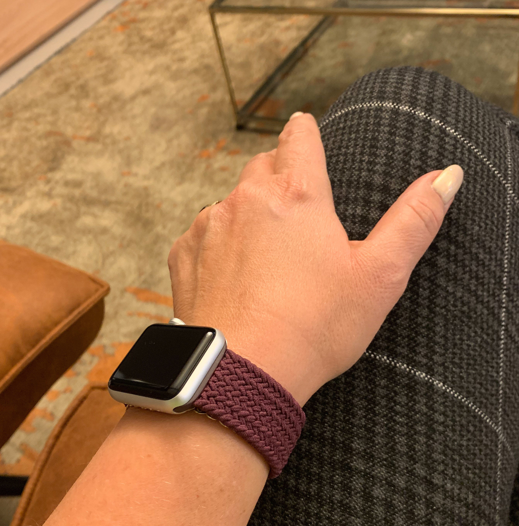 Apple Watch Nylon Braided Solo Loop Strap - Cherry