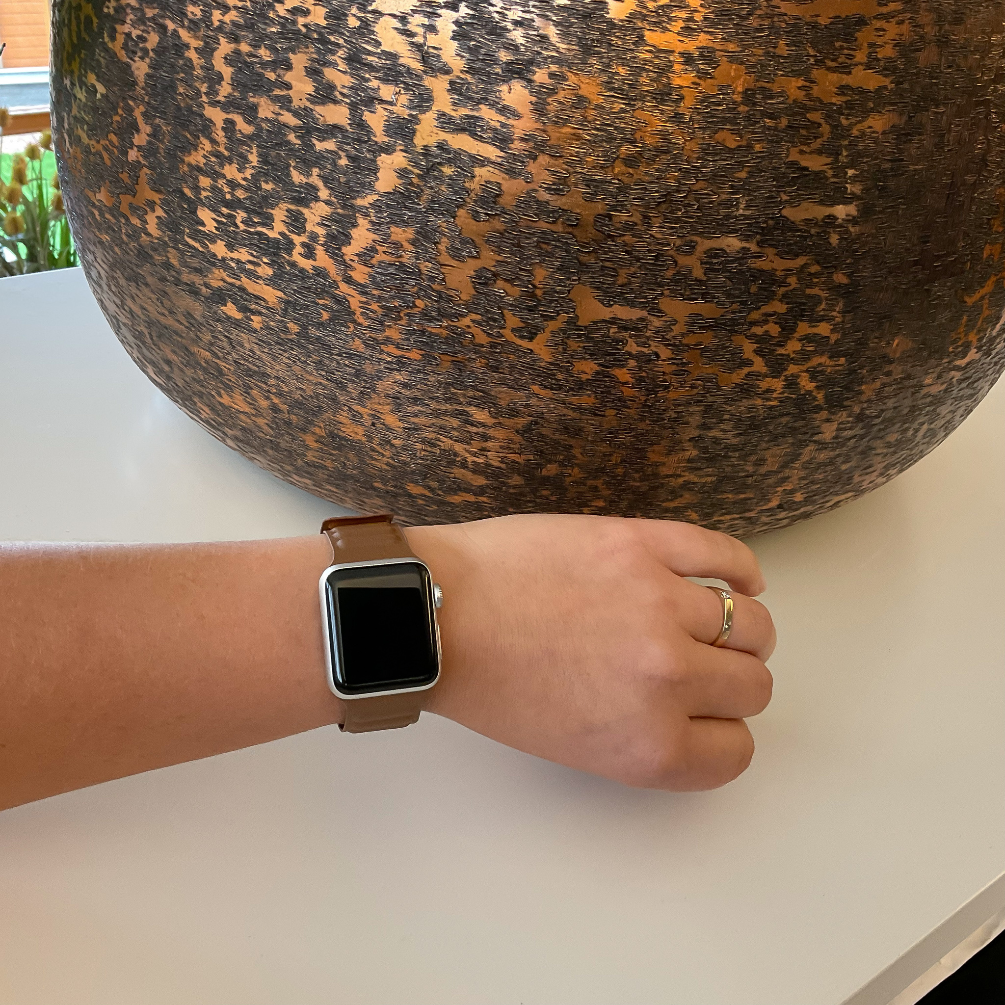 Apple Watch Leather Solo Strap - Brown