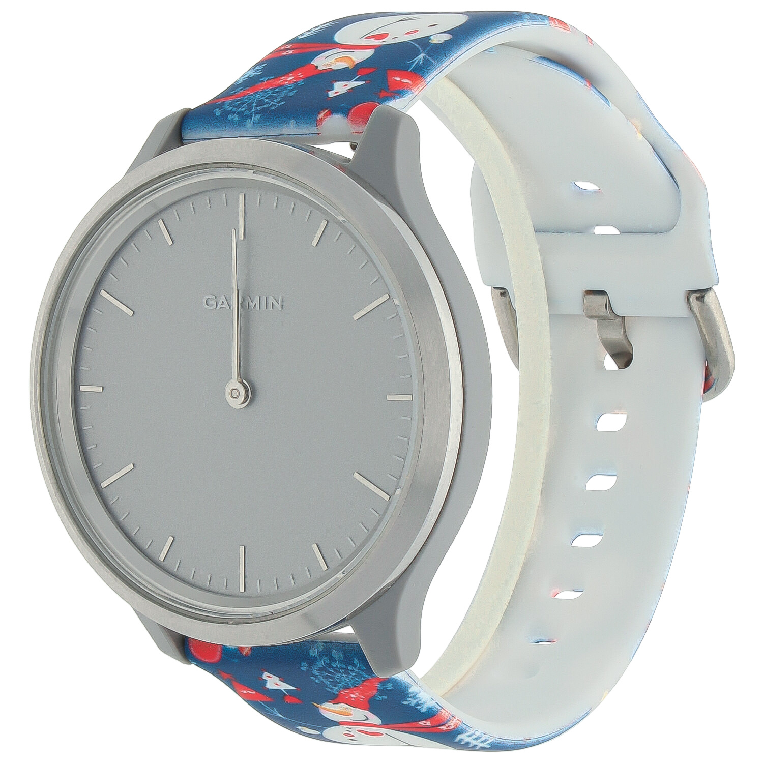 Garmin Vivoactive / Vivomove Print Sport Strap - Christmas Snowman Blue