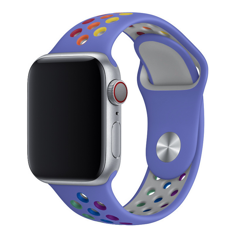 Apple Watch Double Sport Strap - Colourful Purple