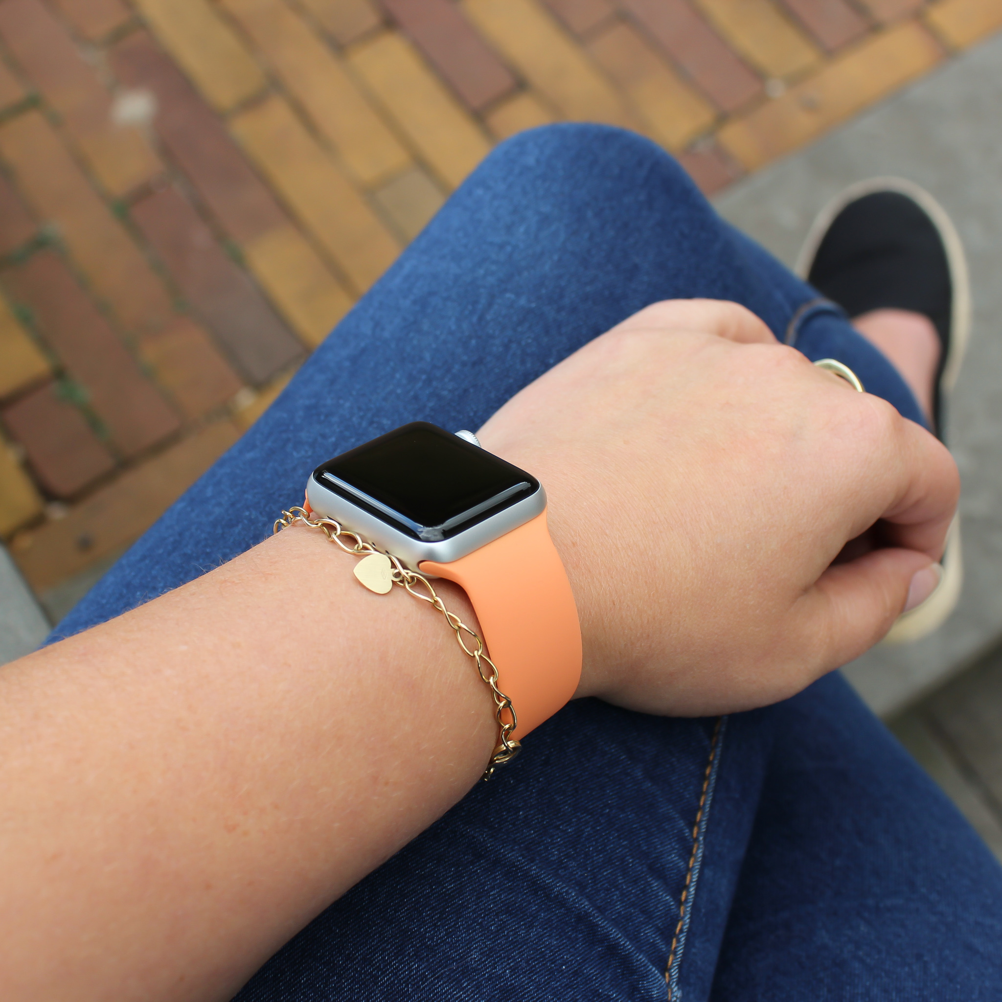 Apple Watch Sport Solo Strap - Marigold