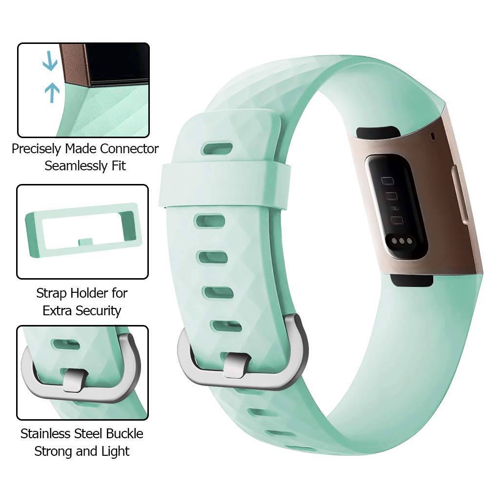 Fitbit Charge 3 &Amp; 4 Sport Waffle Strap - Green