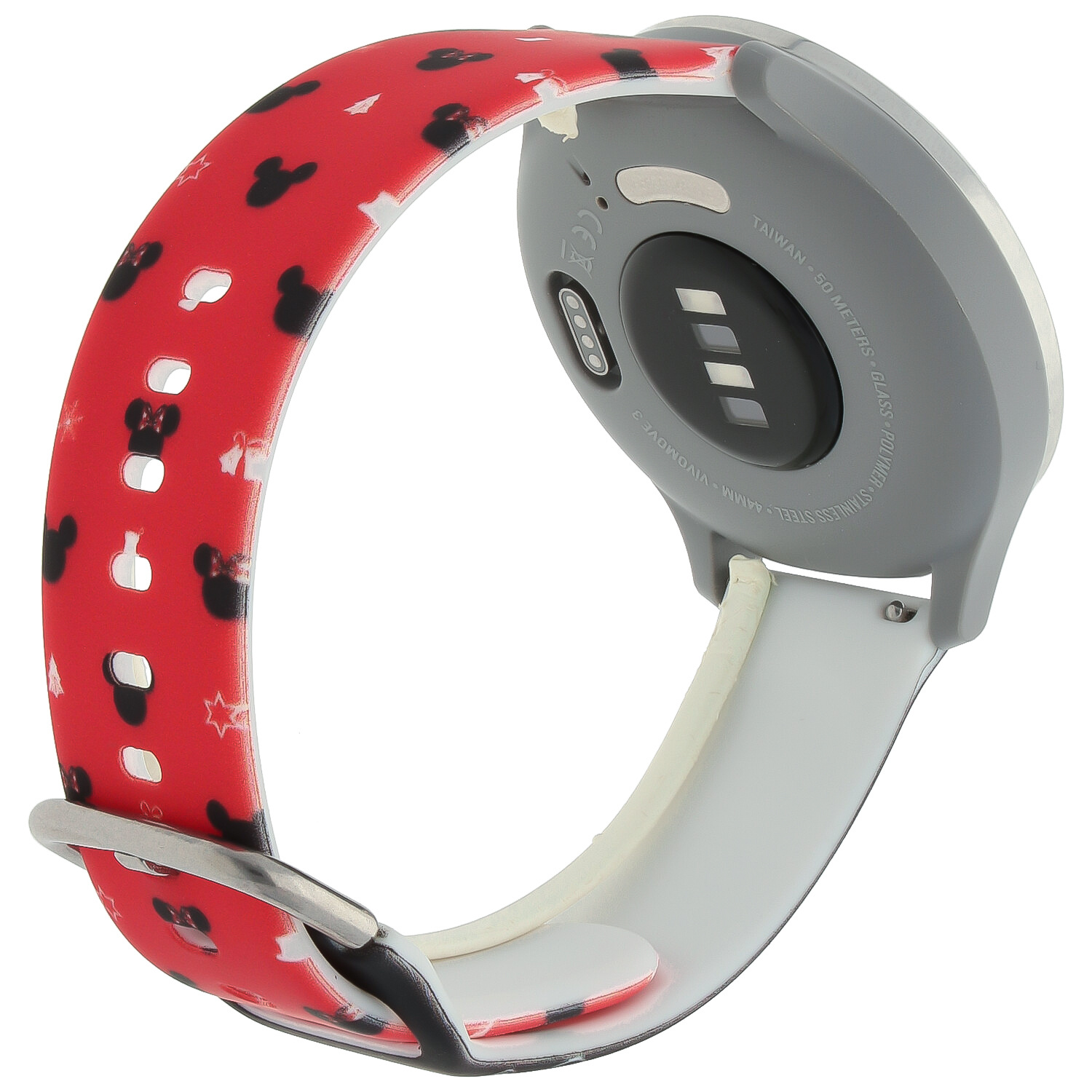 Samsung Galaxy Watch Print Sport Strap - Christmas Black Red