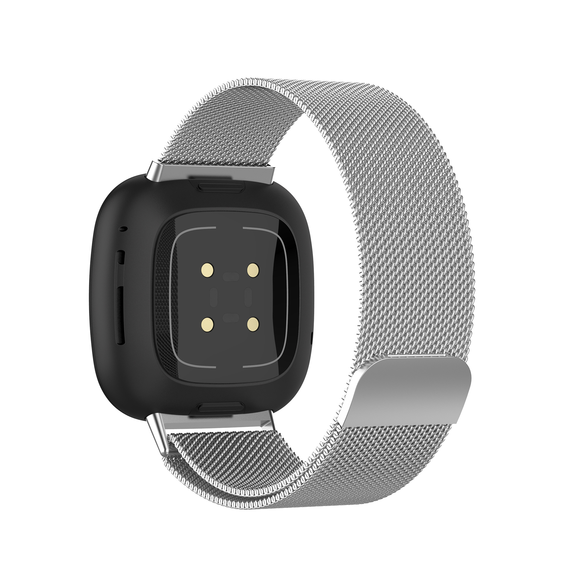 Fitbit Versa 3 / Sense Milanese Strap - Silver