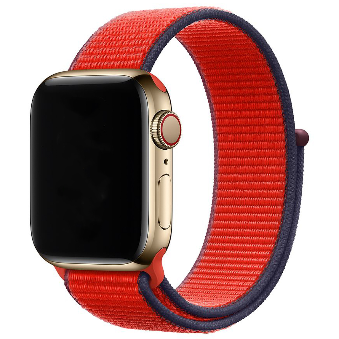 Apple Watch Nylon Sport Loop Strap - Tricolour Red