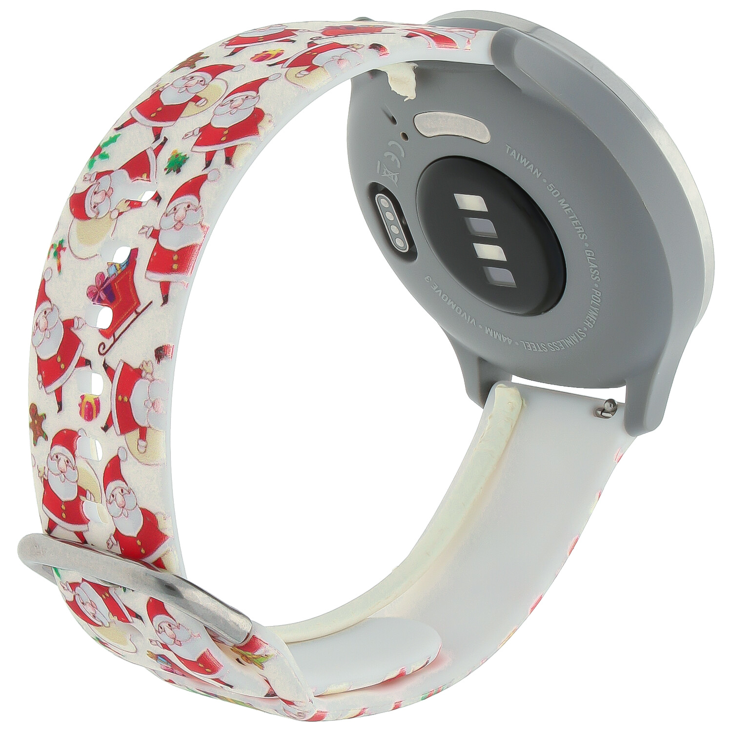 Garmin Vivoactive / Vivomove Print Sport Strap - Christmas Santa Red