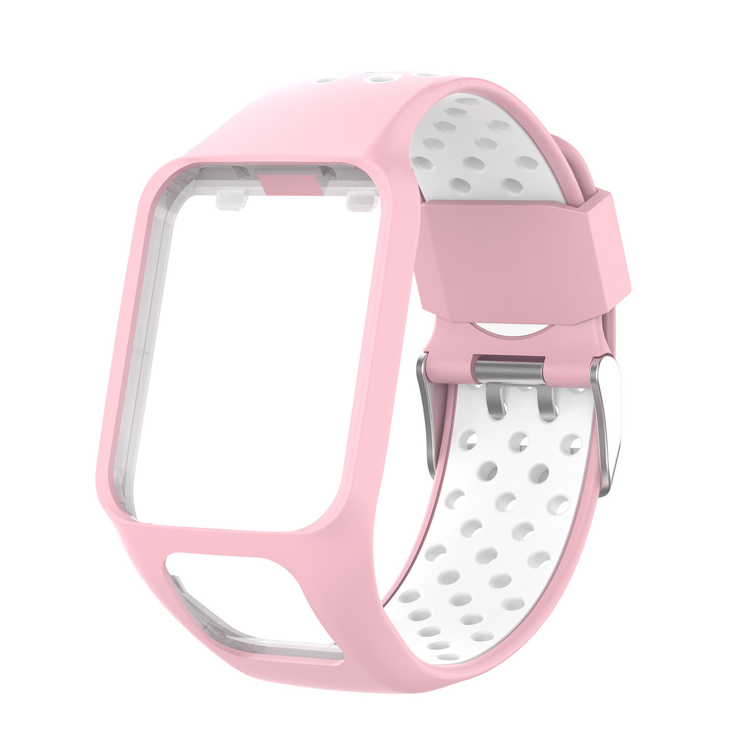 Tomtom Runner / Spark / Adventure Double Sport Strap - Pink White