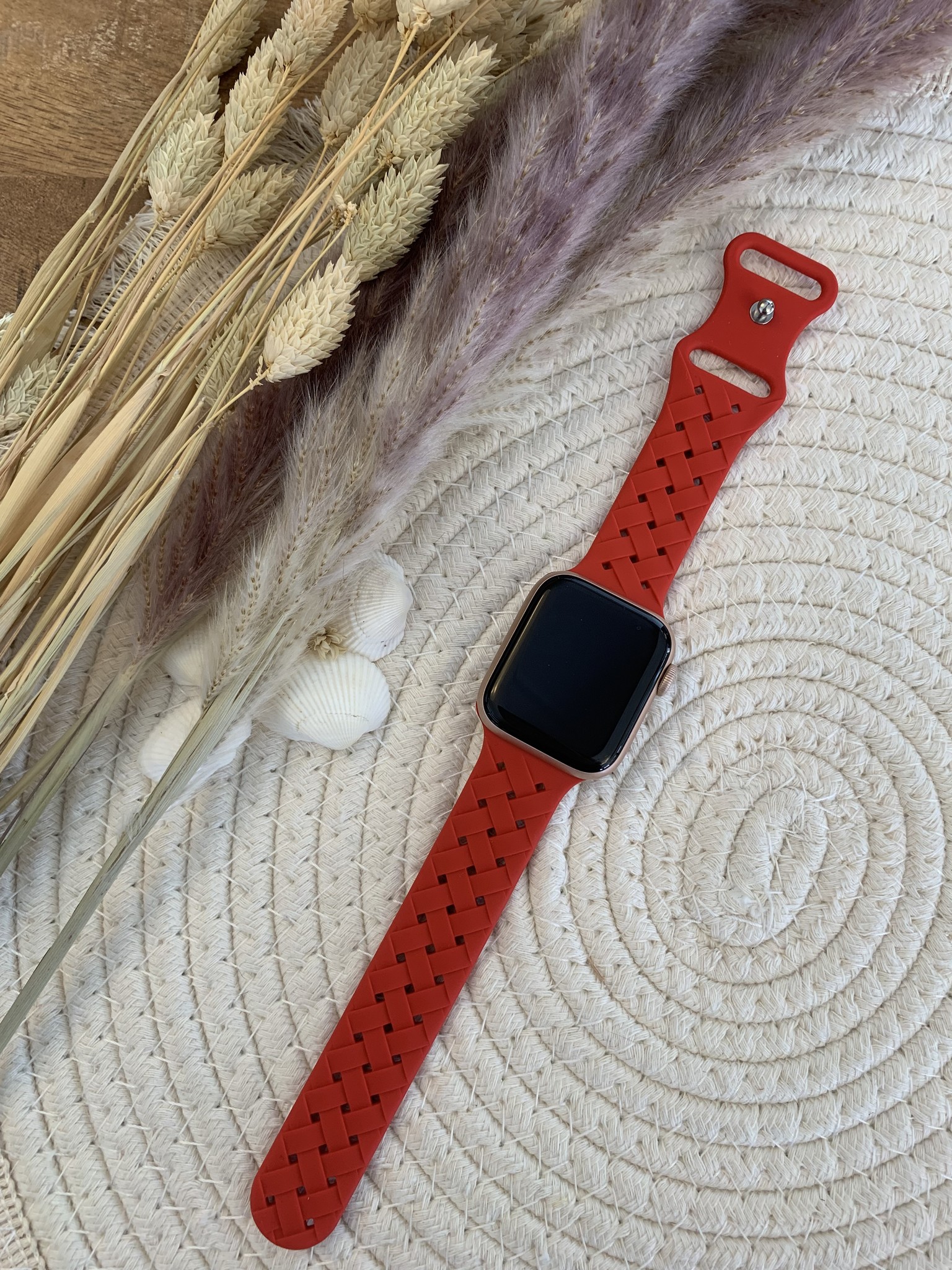 Apple Watch Sport Braided Strap - Red