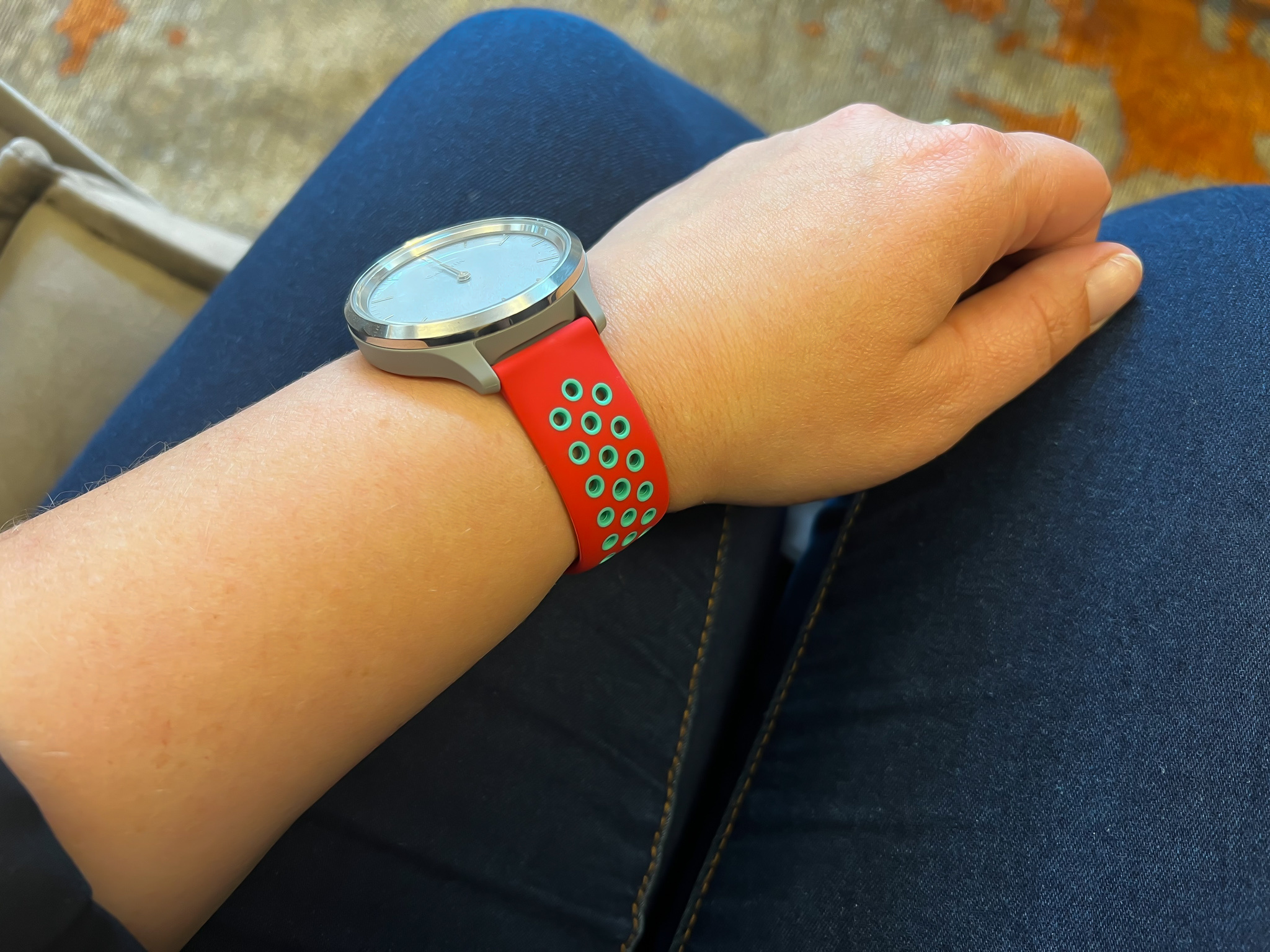 Garmin Vivoactive / Vivomove Double Sport Strap - Red Teal