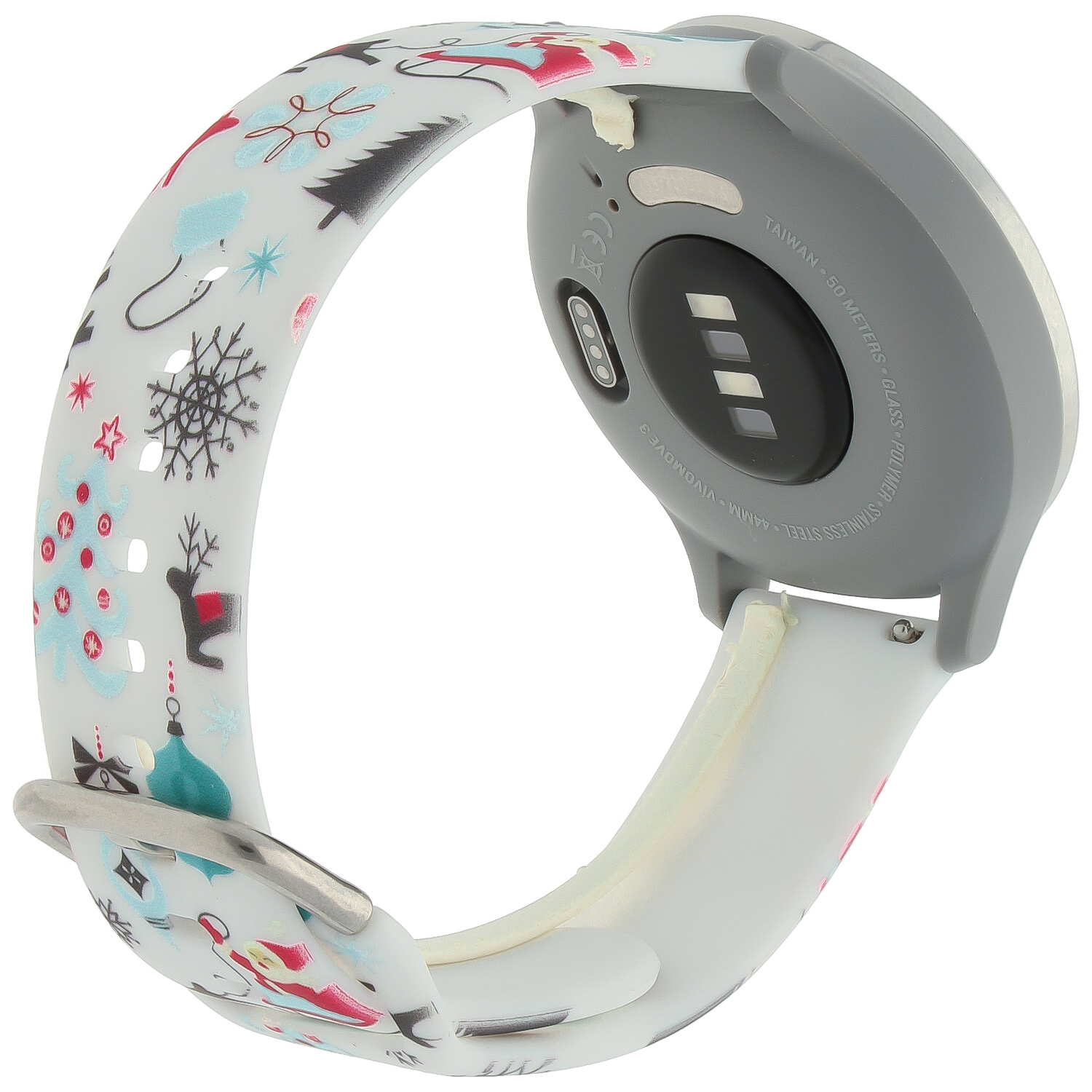 Huawei Watch Print Sport Strap - Christmas White