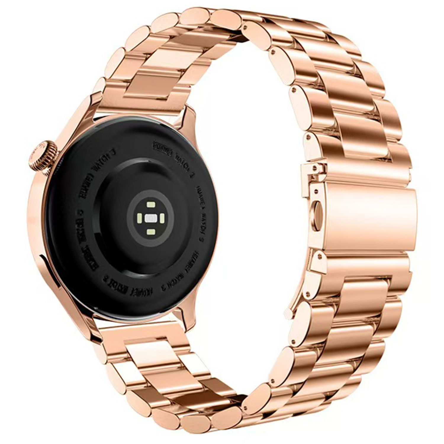 Samsung Galaxy Watch Ultra Beaded Steel Link Strap - Rose Gold