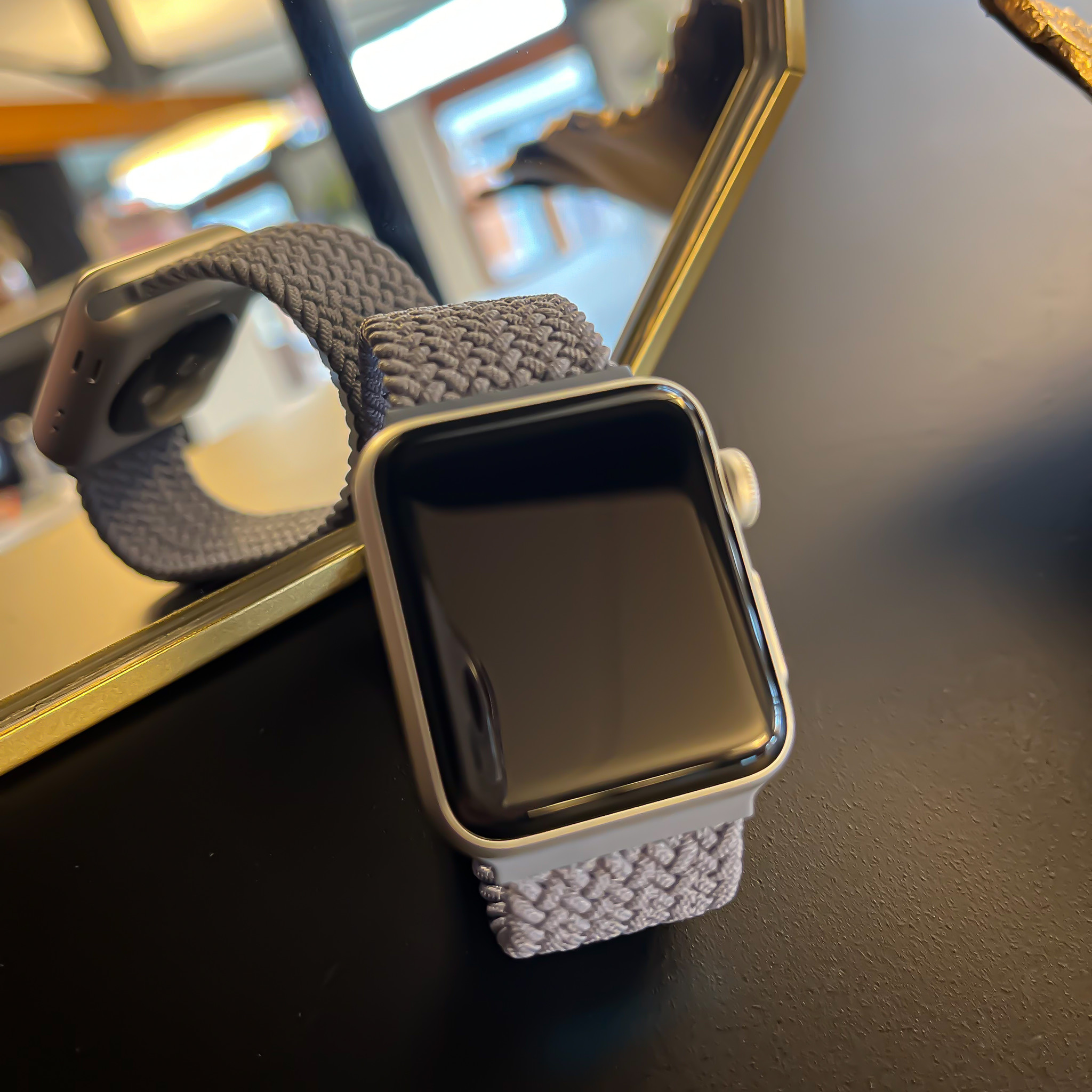 Apple Watch Nylon Braided Solo Loop Strap - Slate