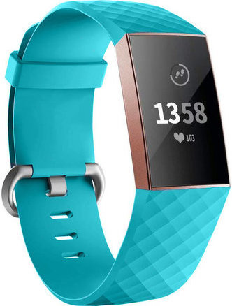 Fitbit Charge 3 &Amp; 4 Sport Waffle Strap - Teal