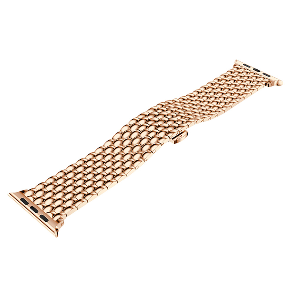 Apple Watch Dragon Steel Link Strap - Rose Gold