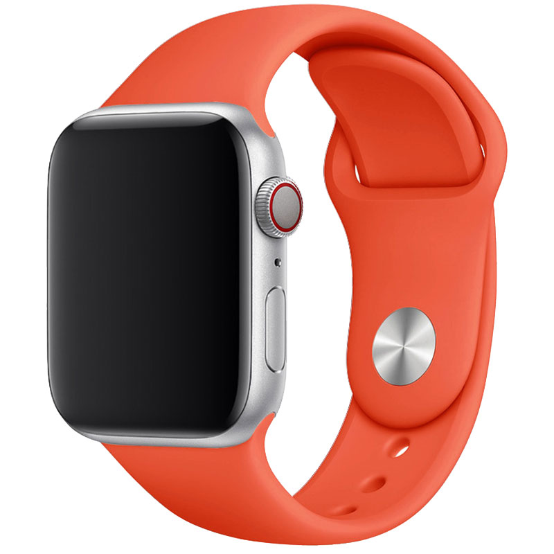 Apple watch sport band - oranje - 7434008450452 - 123watches - Gemaakt van hoogwaardige materialen