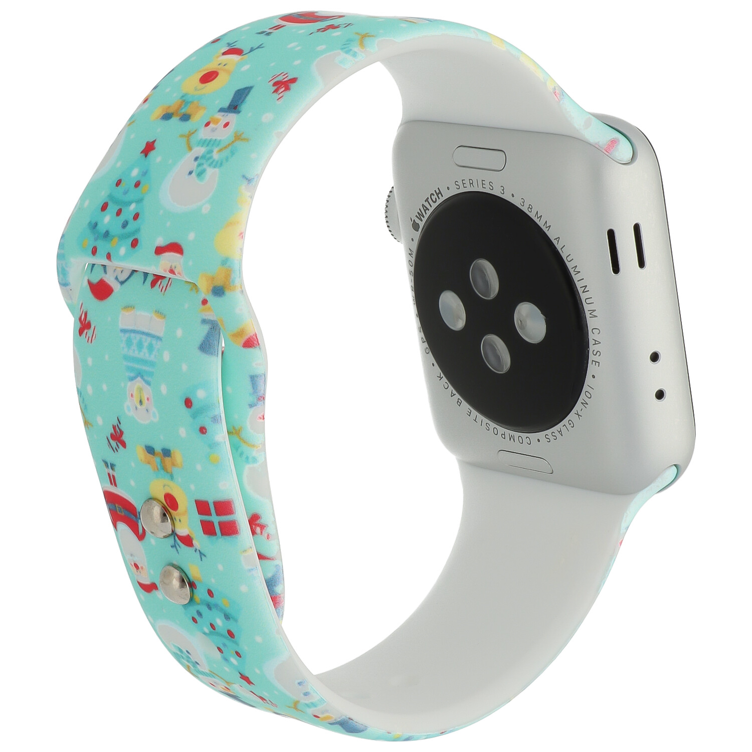 Apple Watch Print Sport Strap - Christmas Green