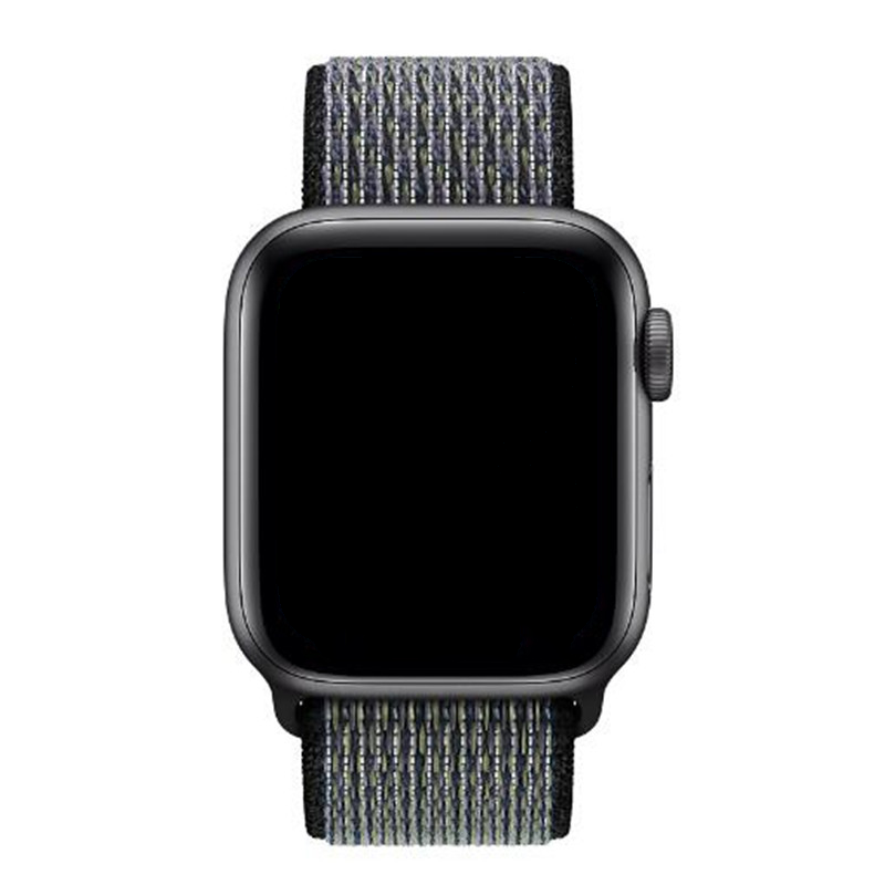 Apple Watch Nylon Sport Loop Strap - World Indigo Lime Blast