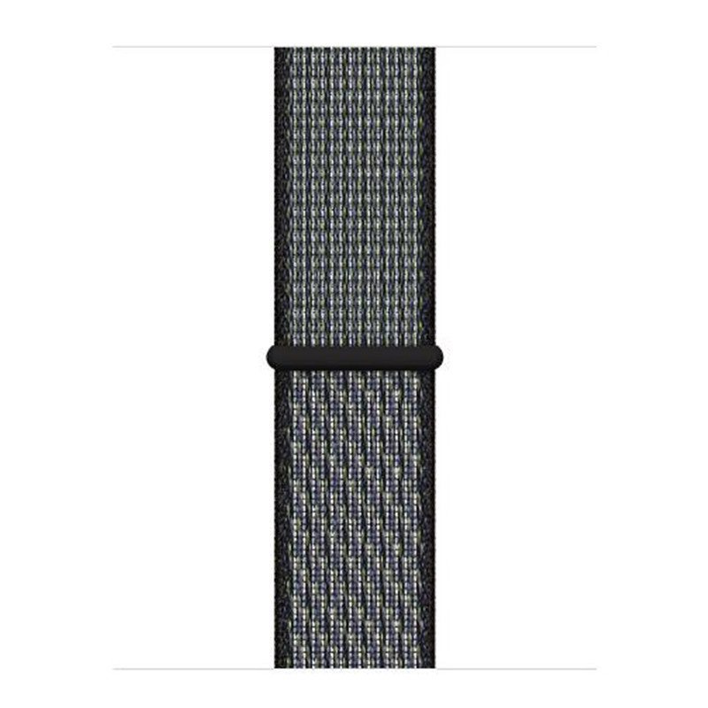 Apple Watch Nylon Sport Loop Strap - World Indigo Lime Blast