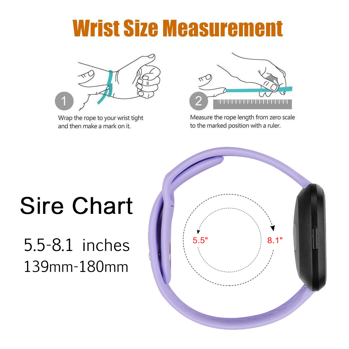 Fitbit Versa Silicone Sport Strap - Light Purple