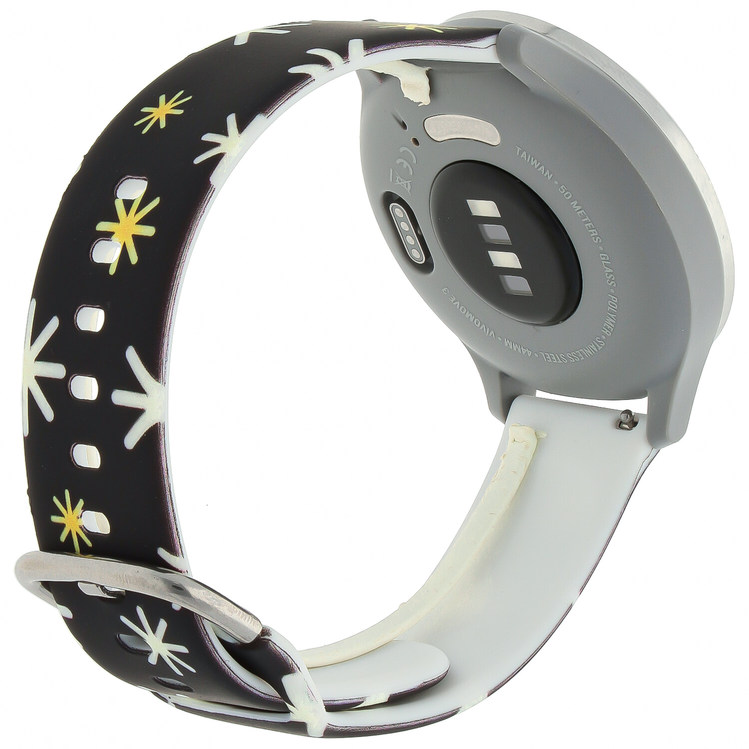 Samsung Galaxy Watch Print Sport Strap - Christmas Black