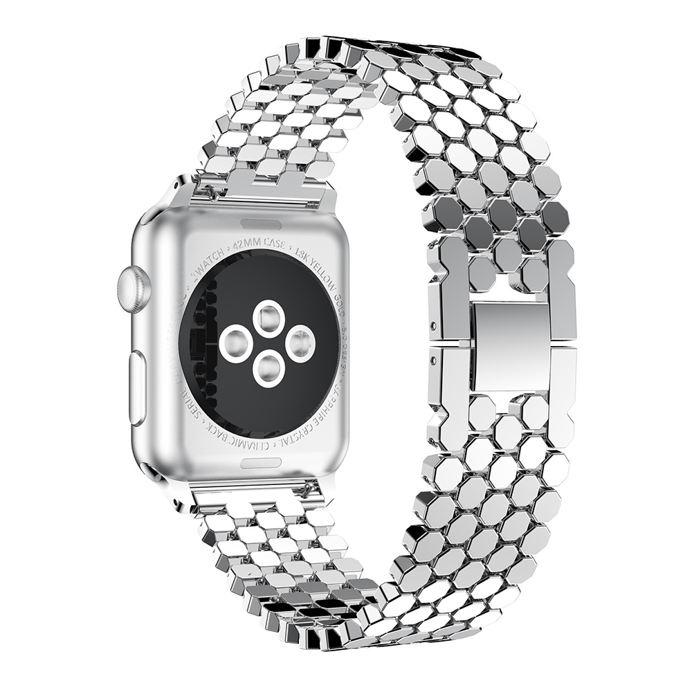 Apple Watch Fish Steel Link Strap - Silver