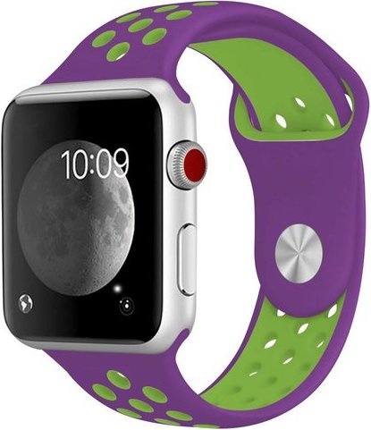 Apple Watch Double Sport Strap - Purple Green