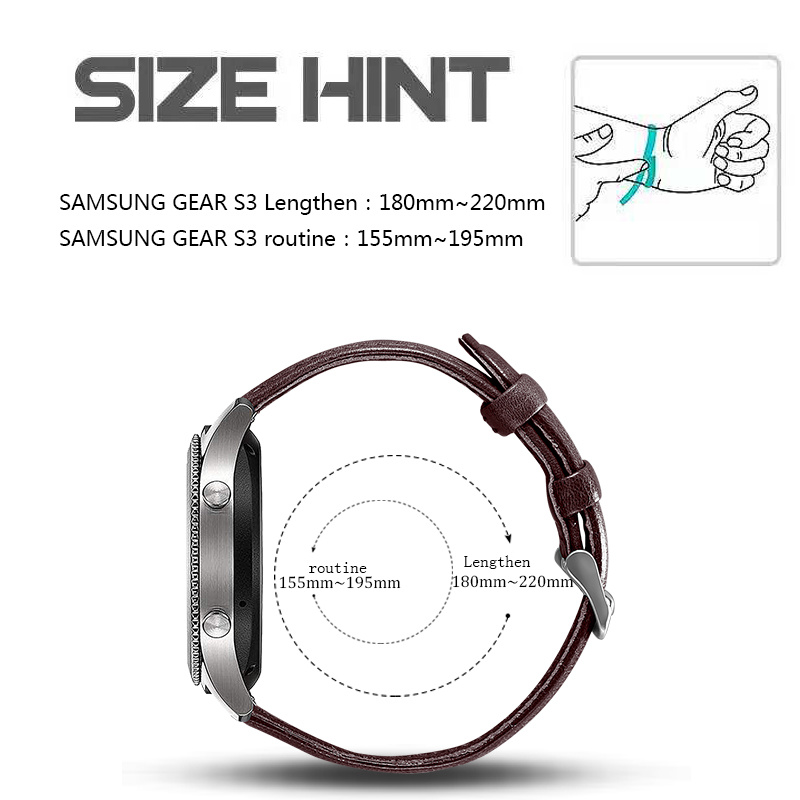 Samsung Galaxy Watch Genuine Leather Strap - Dark Brown