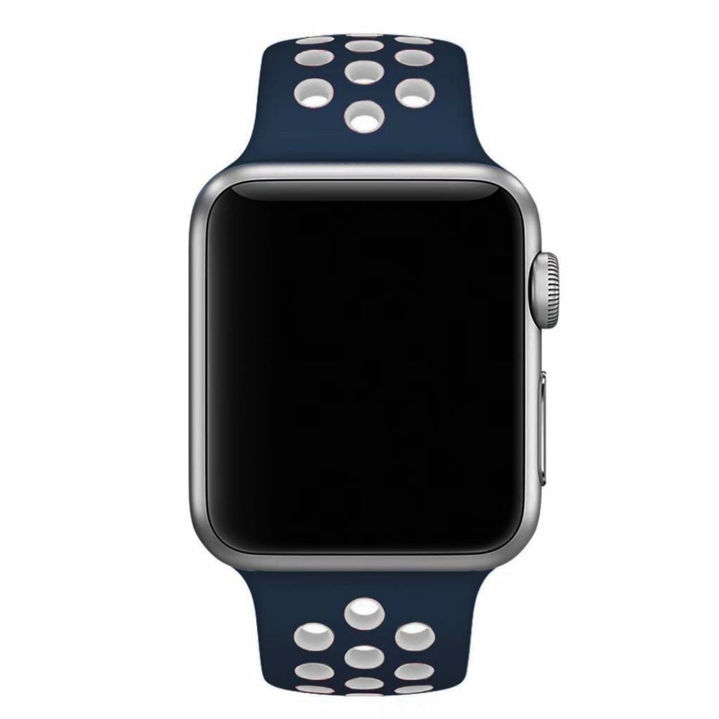 Apple Watch Double Sport Strap - Blue And White