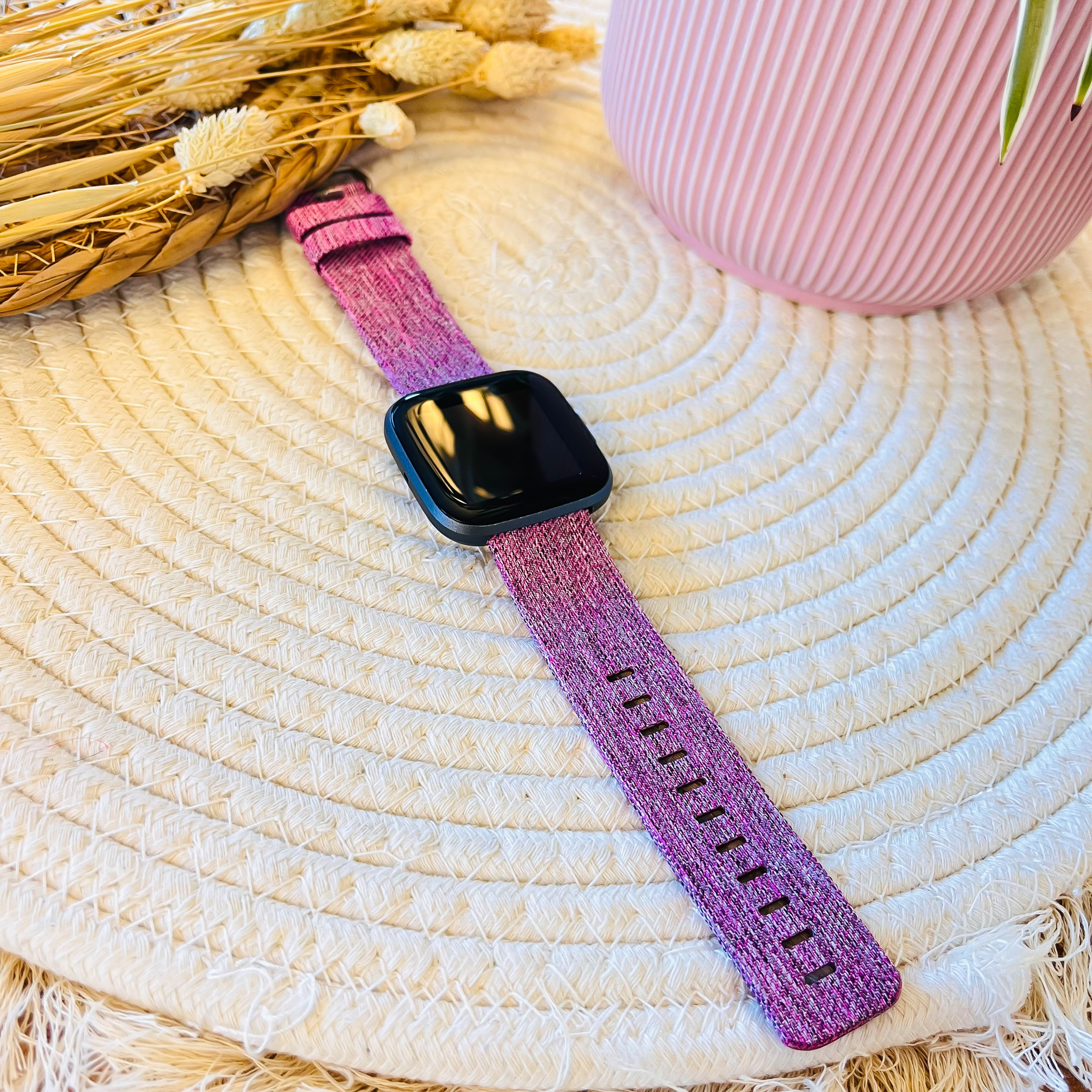 Fitbit Versa Nylon Buckle Strap - Purple