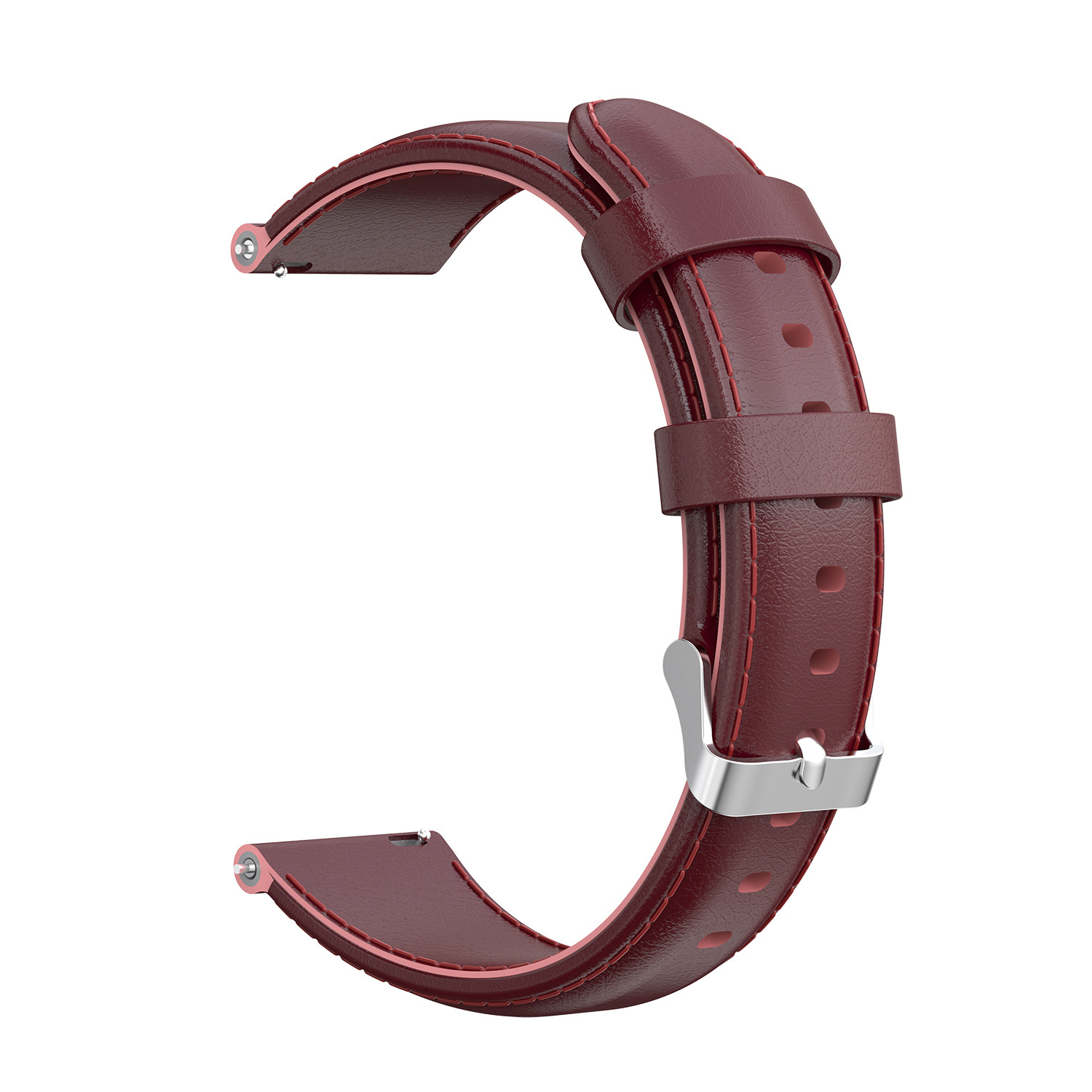 Polar Vantage M / Grit X Leather Strap - Wine Red