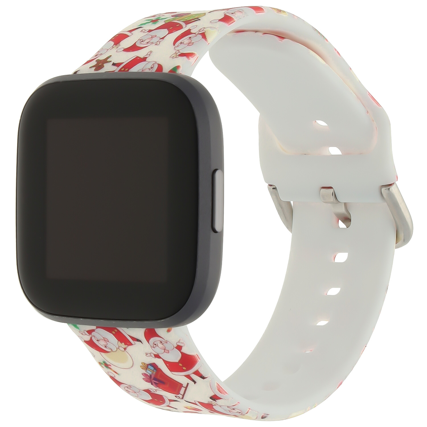 Fitbit Versa Print Sport Strap - Christmas Santa Red