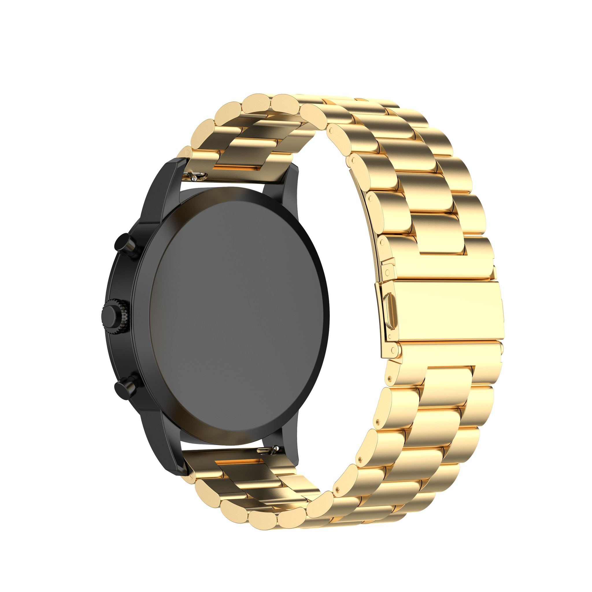 Samsung Galaxy Watch Beads Steel Link Strap - Gold