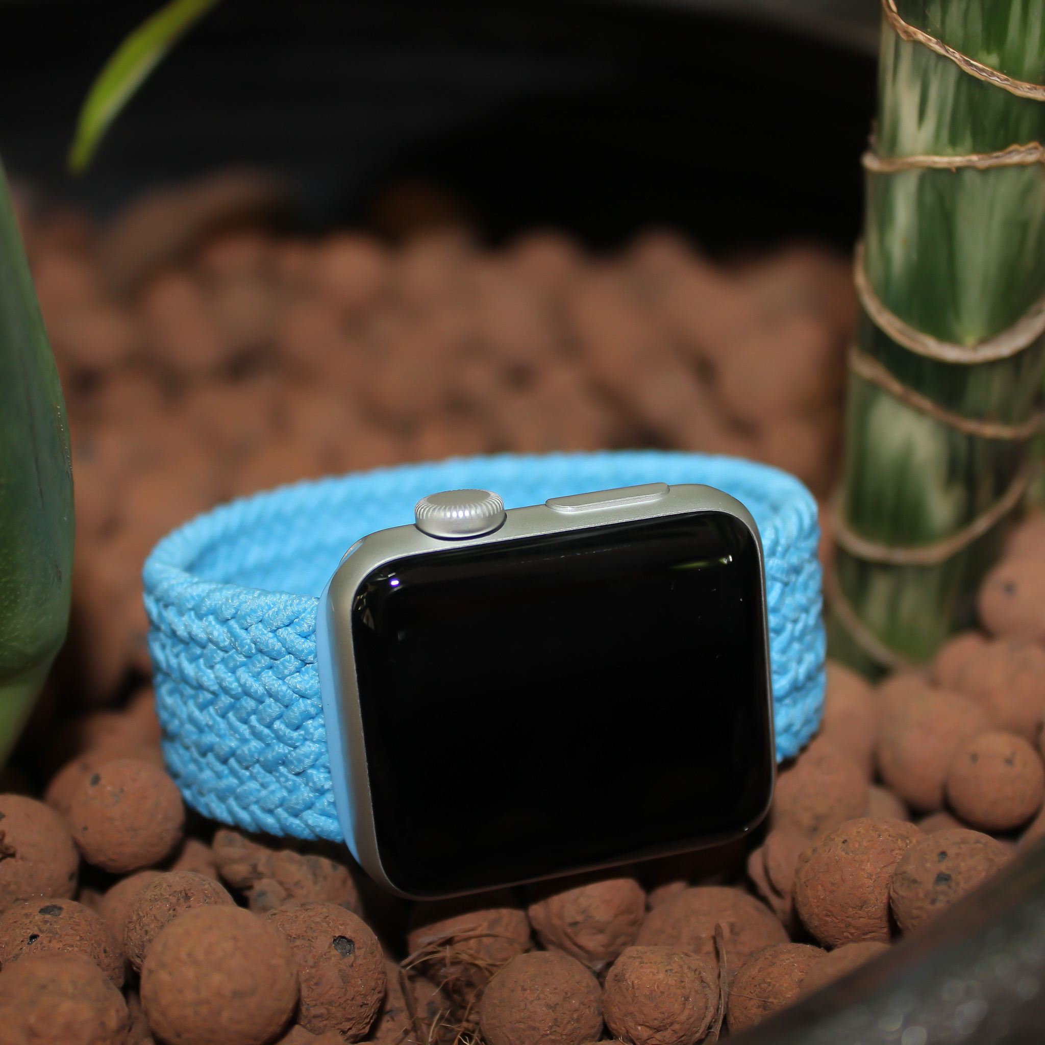 Apple Watch Nylon Braided Solo Loop Strap - Sky Blue