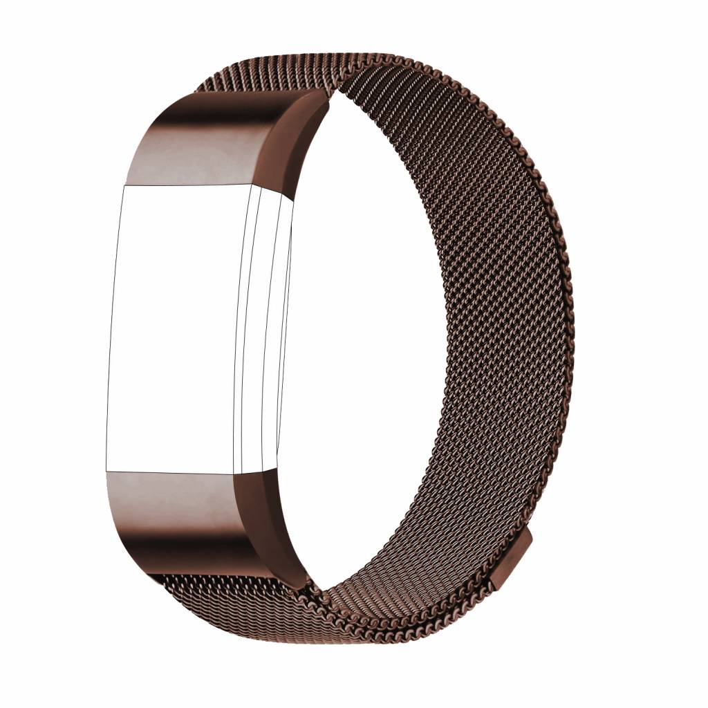 Fitbit Charge 2 Milanese Strap - Brown