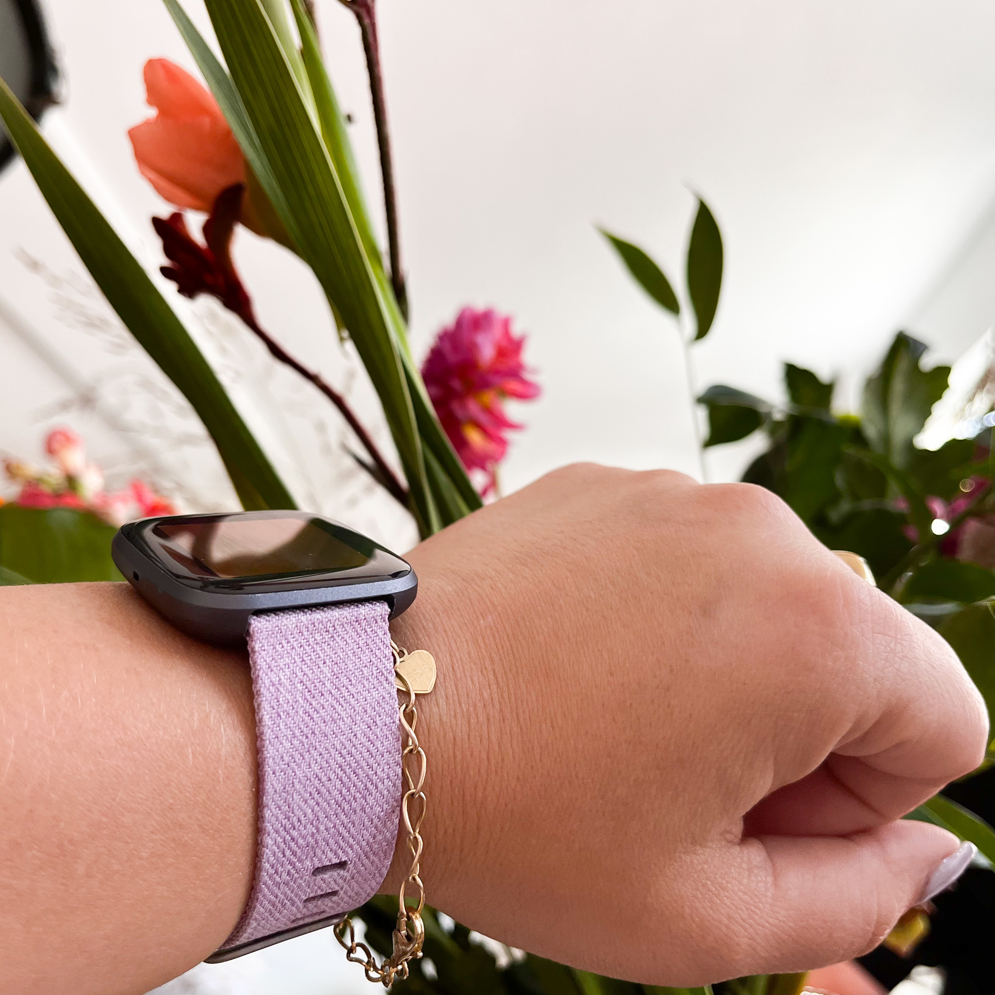 Fitbit Versa Nylon Buckle Strap - Lavender