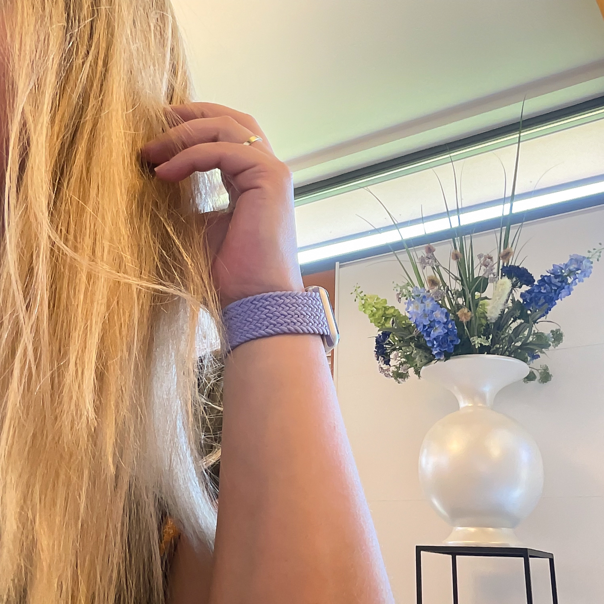 Apple Watch Nylon Braided Solo Loop Strap - Lavender