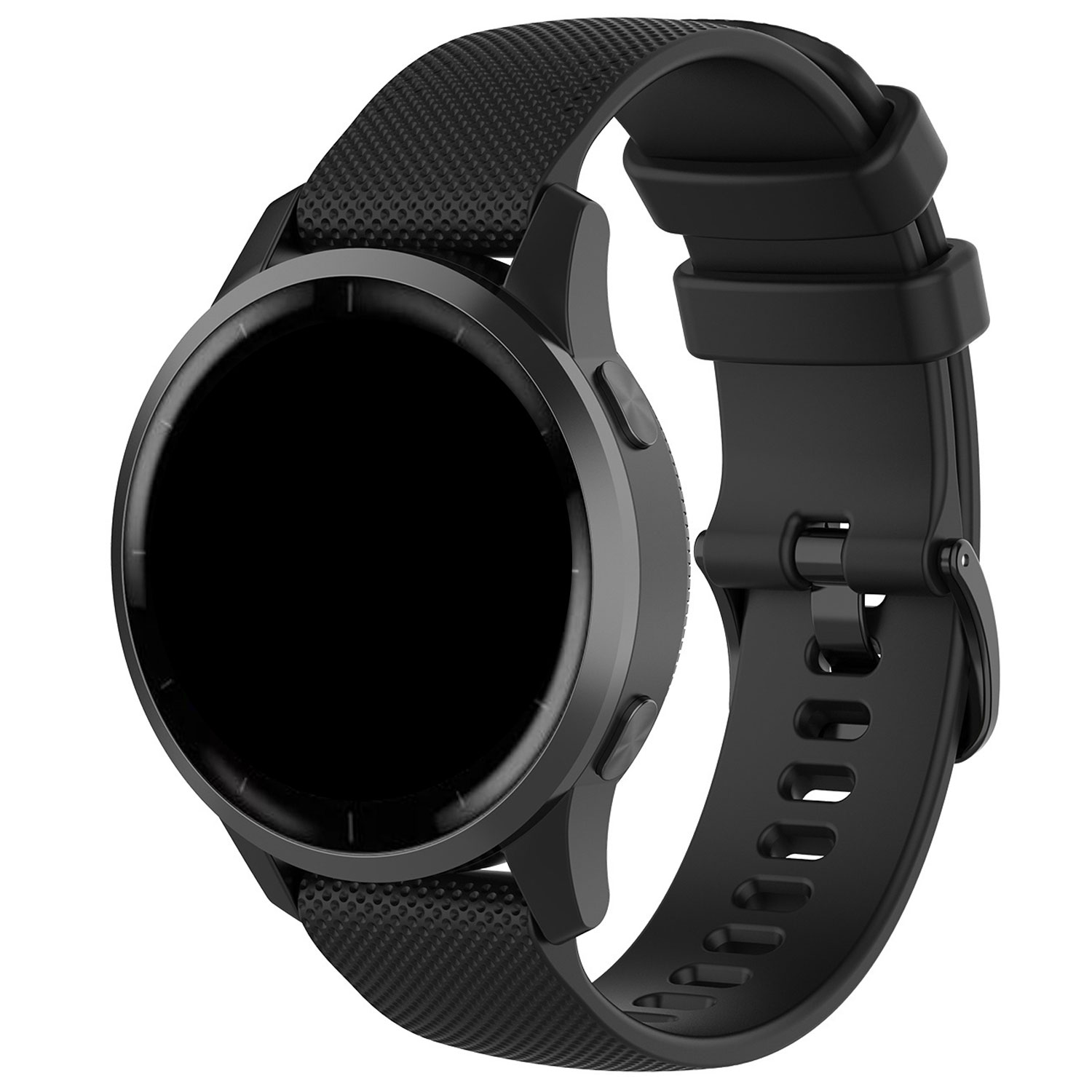 Samsung Galaxy Watch 4 Buckle Silicone Strap - Black