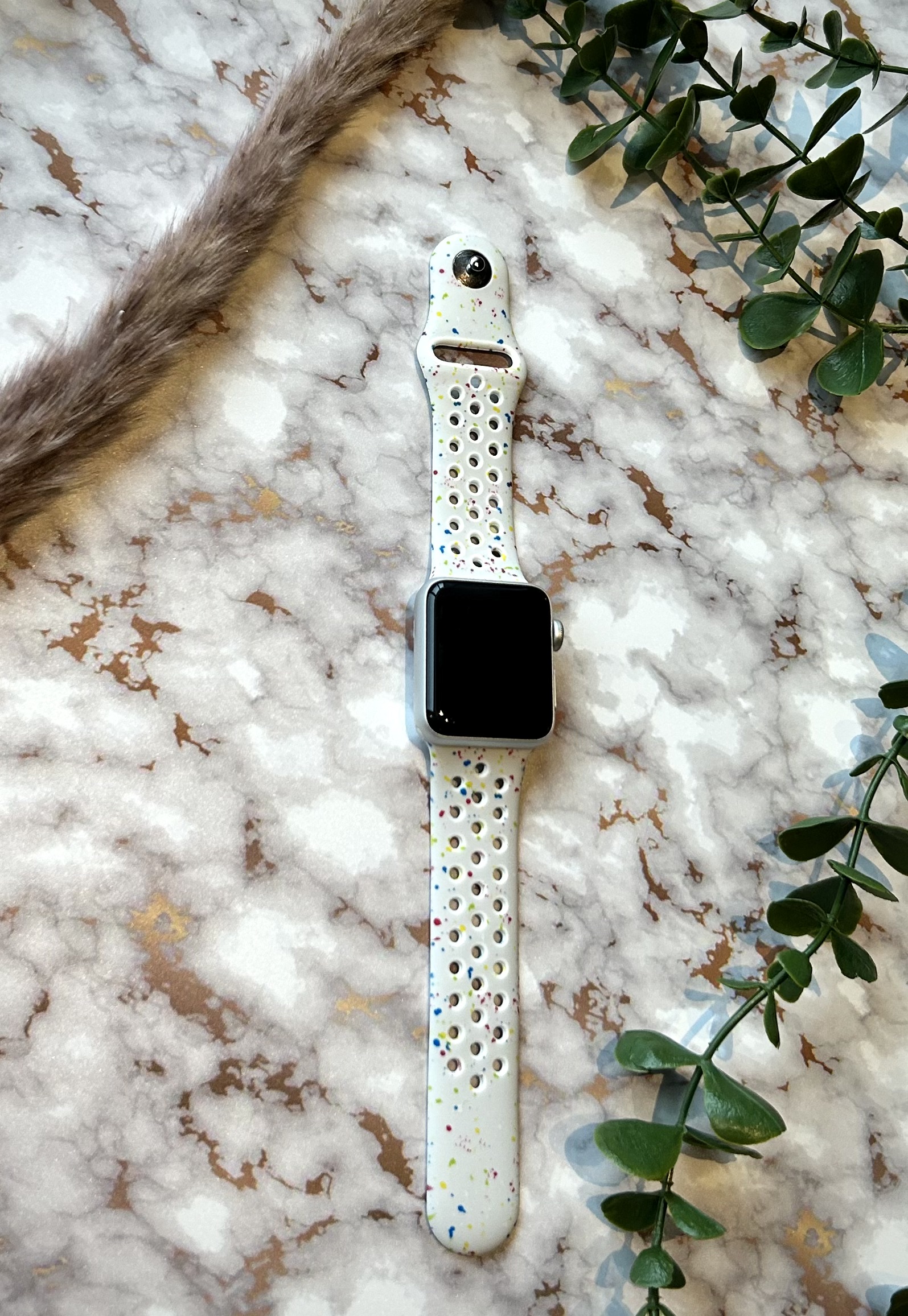 Apple Watch Double Sport Strap - Platinum