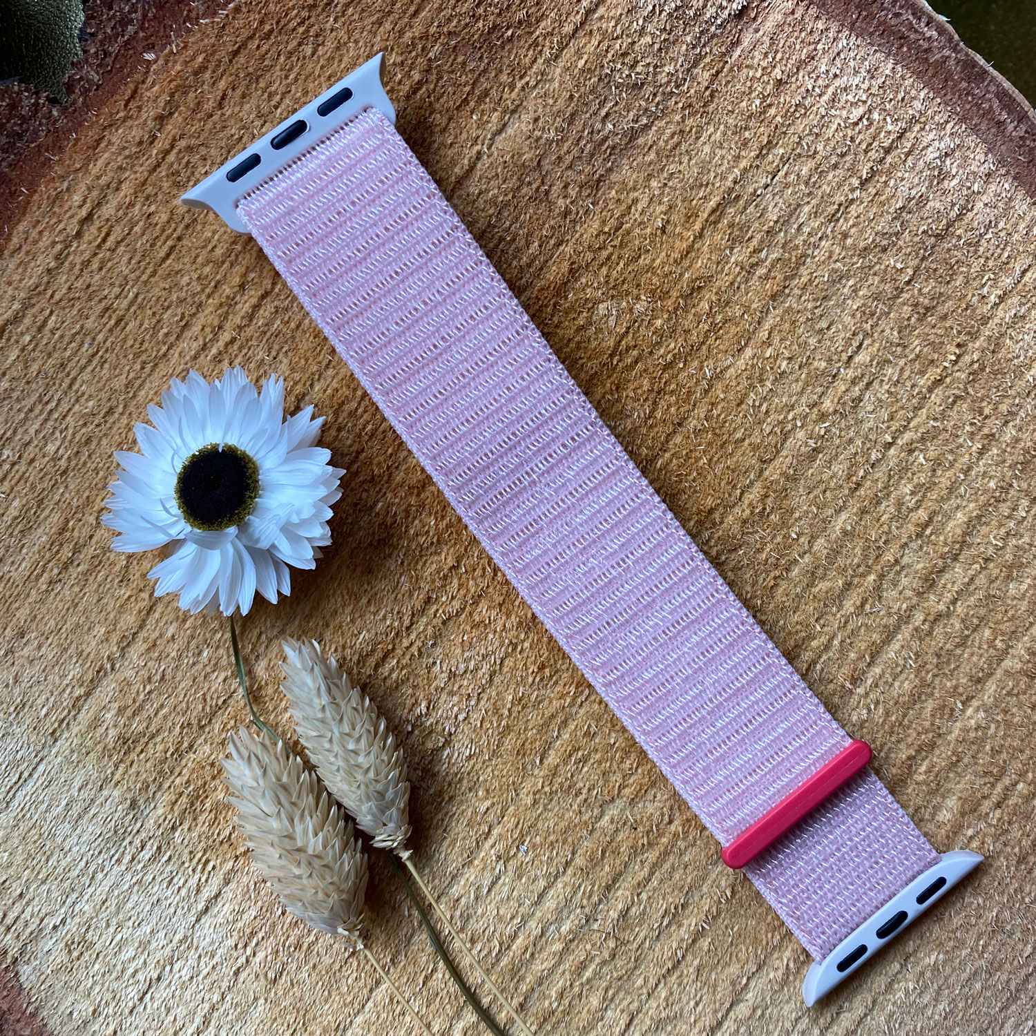 Apple Watch Nylon Sport Loop Strap - Light Pink