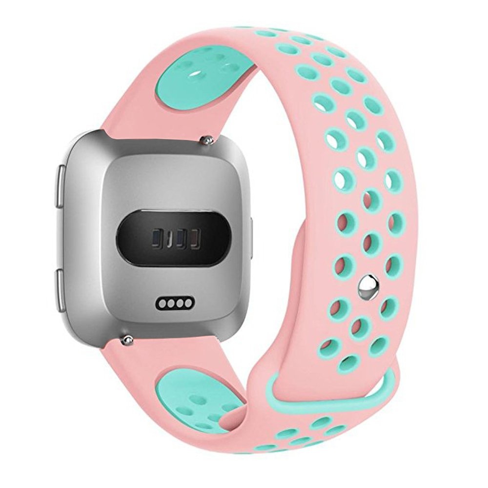 Fitbit Versa Double Sport Strap - Pink Light Blue