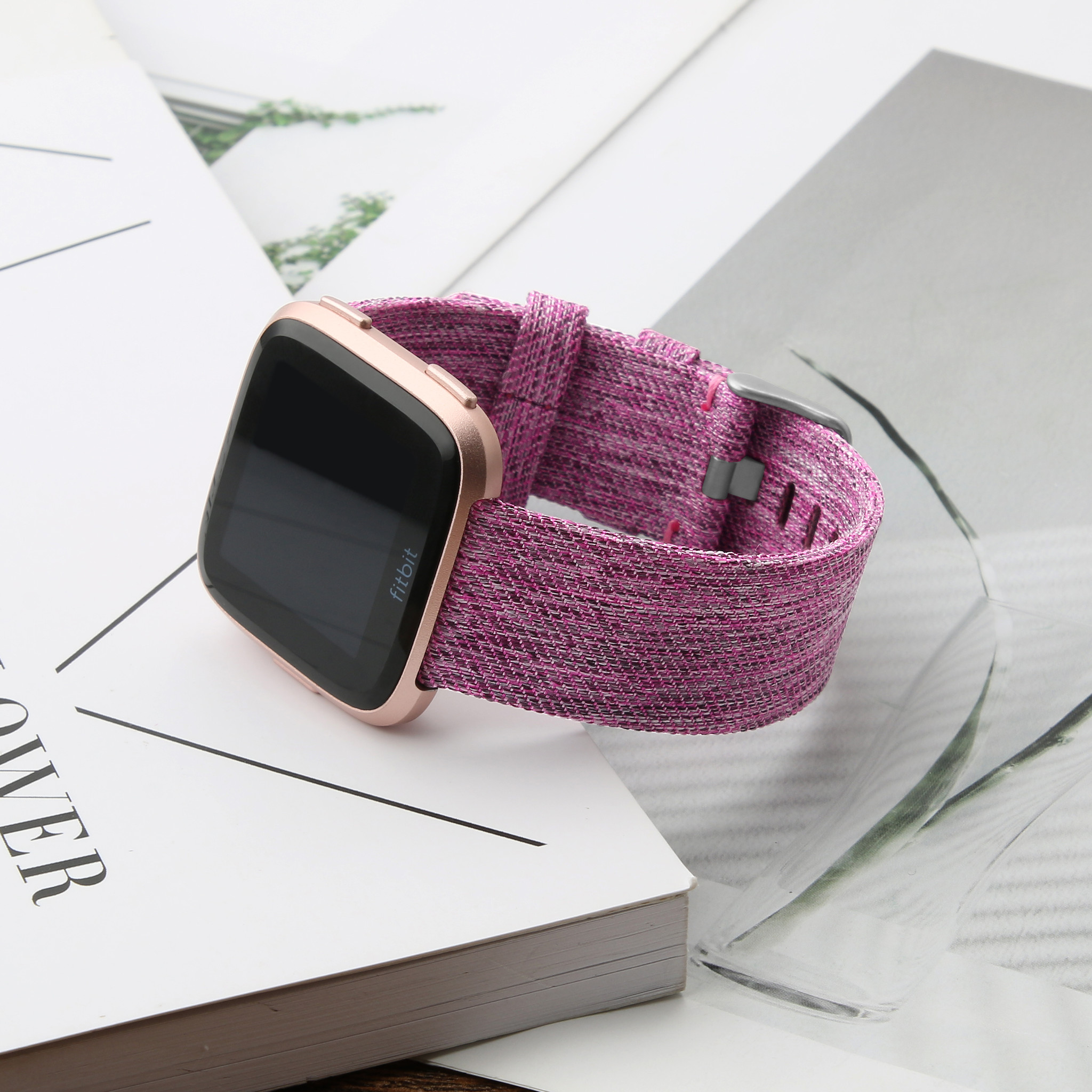 Fitbit Versa Nylon Buckle Strap - Purple