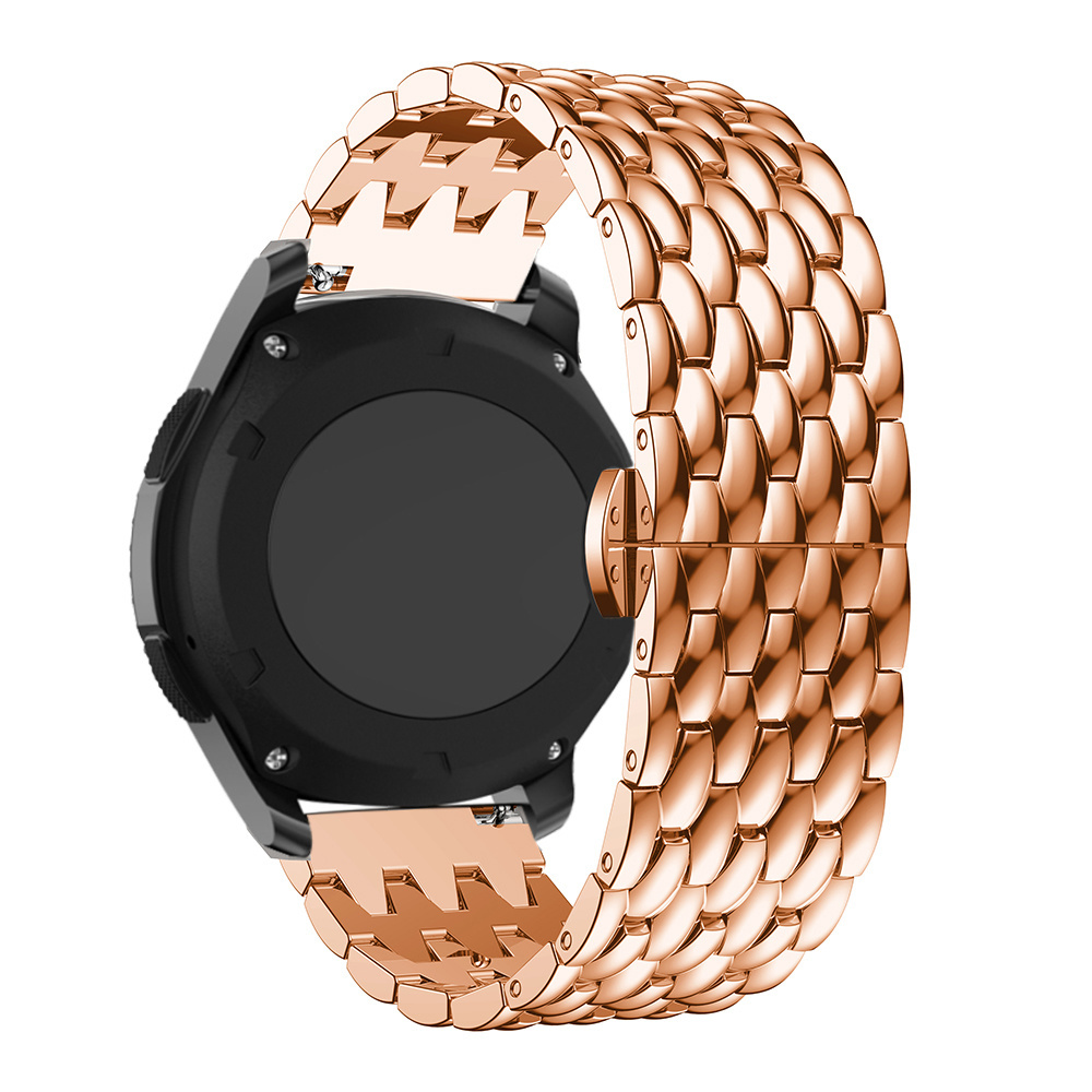 Polar Vantage M / Grit X Dragon Steel Link Strap - Rose Gold