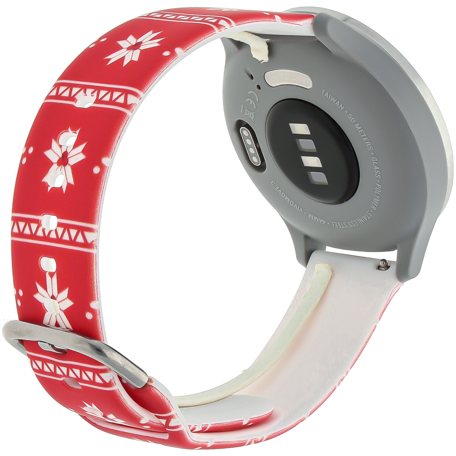 Samsung Galaxy Watch Print Sport Strap - Christmas Star Red