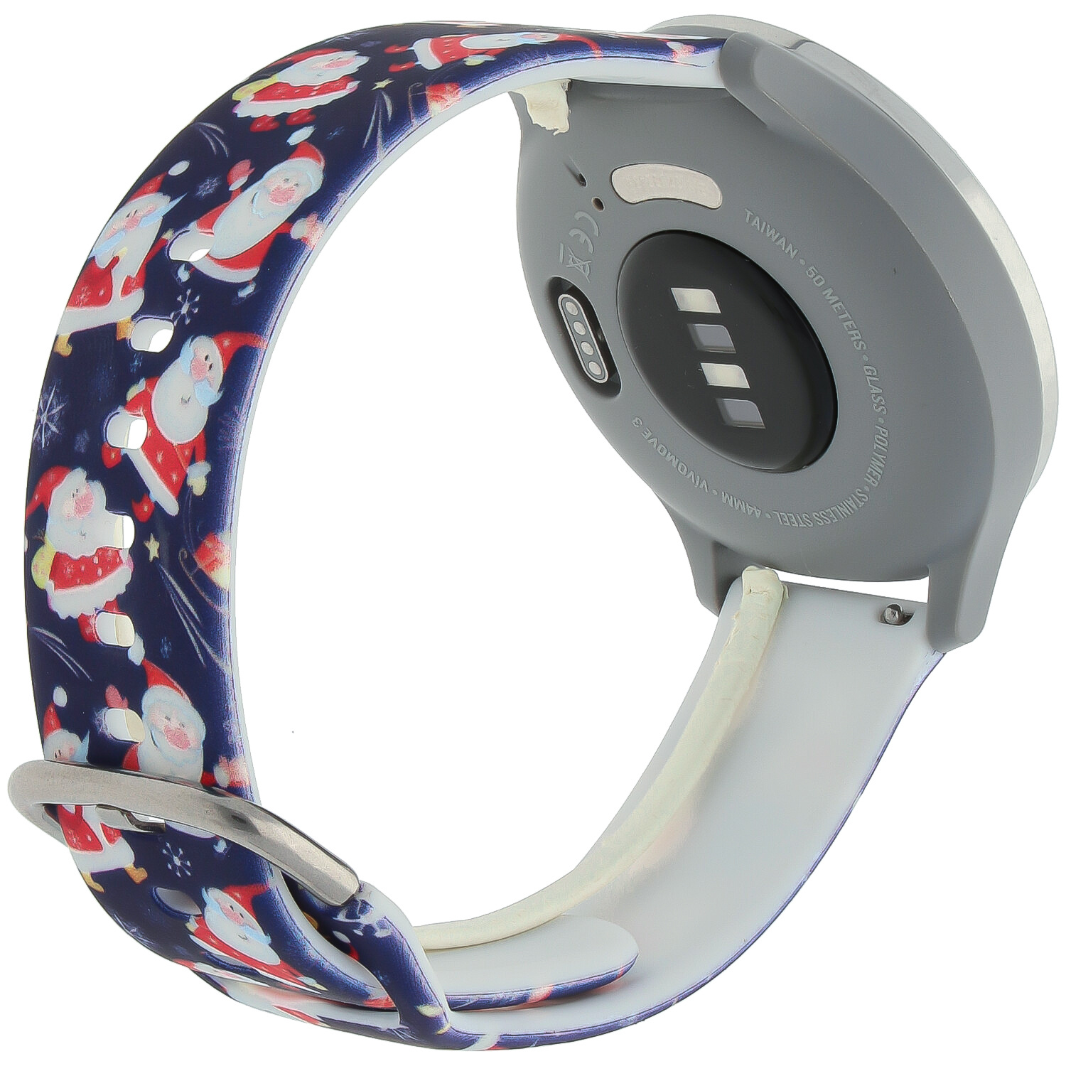 Garmin Vivoactive / Vivomove Print Sport Strap - Santa Dark Blue