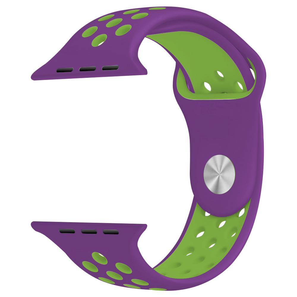 Apple Watch Double Sport Strap - Purple Green