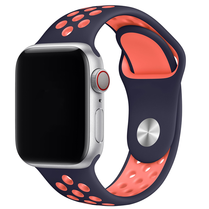 Apple Watch Double Sport Strap - Blue Black Mango