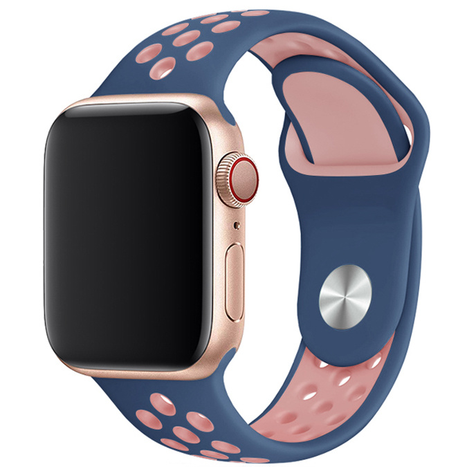 Apple Watch Double Sport Strap - Blue Pink